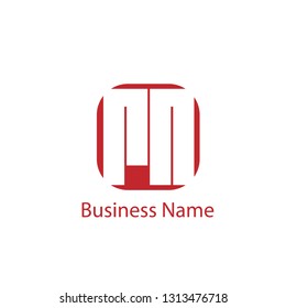 Initial Letter RN Logo Template Design