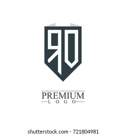 Initial Letter RO Company Design Logo Template