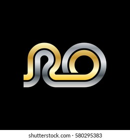Initial Letter RO Linked Design Logo