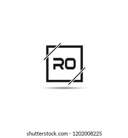 Initial Letter RO Logo Template Design