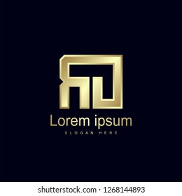 Initial Letter RO Logo Template Vector Design