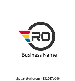 Initial Letter RO Logo Template Design