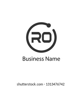 Initial Letter RO Logo Template Design