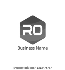 Initial Letter RO Logo Template Design