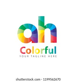 Initial Letter Rounded Colorful Design Logo