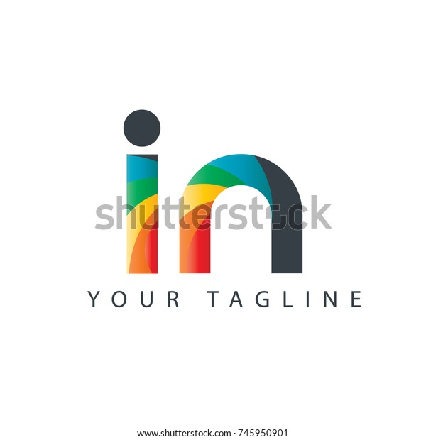 Initial Letter Rounded Design Logo Stock Vector (Royalty Free ...