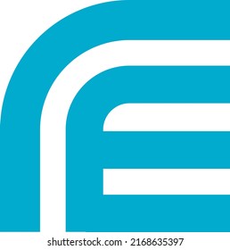 Initial Letter RE Rounded Icon Logo Design Element sign vector illustration creative design symbol