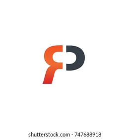 Initial Letter RP Design Logo