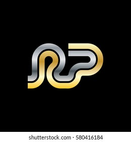 Initial Letter RP Linked Design Logo