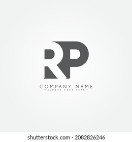 Initial Letter RP Logo - Minimal Business Style Logo