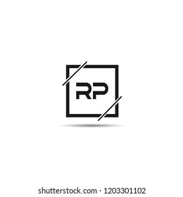 Initial Letter RP Logo Template Design