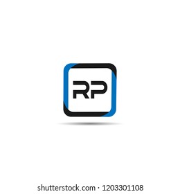 Initial Letter RP Logo Template Design