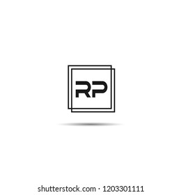 Initial Letter RP Logo Template Design