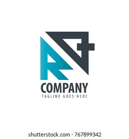 Initial Letter RQ Design Logo