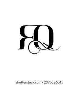 

Initial letter RQ logo design creative modern symbol icon monogram