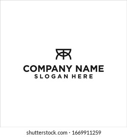 initial letter rr logo design vector illustration template