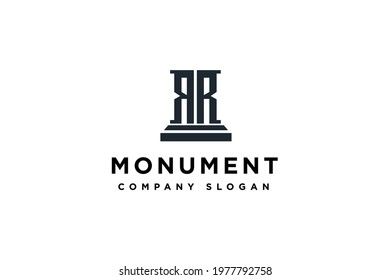 initial letter RR logo design vector illustration