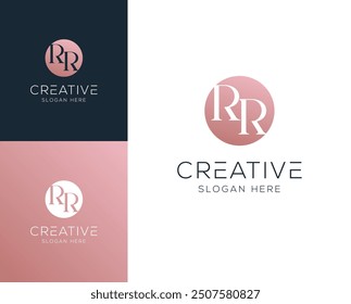 Initial letter RR logo design vector illustration