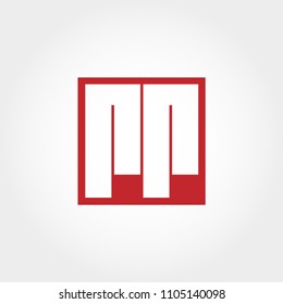 Initial Letter RR Logo Template Vector Design