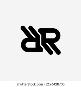 Initial Letter Rr Monogram Logo Template Stock Vector (Royalty Free ...