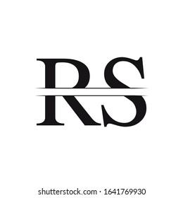 Initial Letter RS Linked Logo Vector Template. RS Logo Design