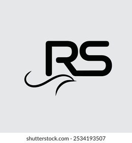 Anfangsbuchstabe RS Logo-Design