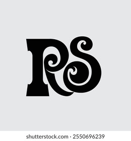Anfangsbuchstabe RS Logo-Design