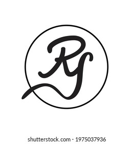 initial letter RS logo or icon monogram. EPS 10
