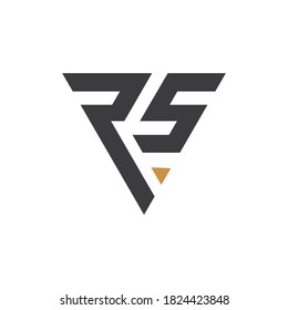 Initialbuchstaben rs Logo oder sr Logo Vektordesign-Vorlage