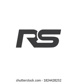 Originale Buchstaben rs Logo oder sr Logo Vektordesign-Vorlagen