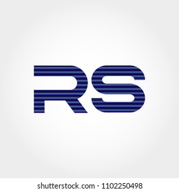 Initial Letter RS Logo Template Vector Design