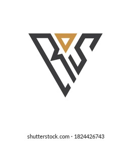 diseño de vectores de logotipo de letras iniciales rs o sr