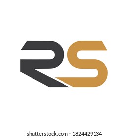 Originale Buchstaben rs oder sr Logo, Vektordesign-Vorlagen