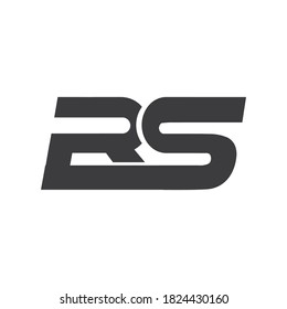 Originale Buchstaben rs oder sr Logo, Vektorgrafiken-Vorlagen