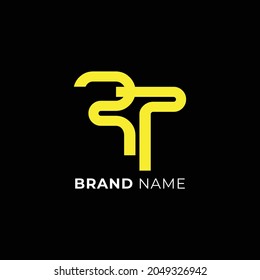 Initial Letter RT Design Logo