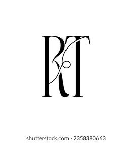 Initial letter RT logo design creative modern symbol icon monogram