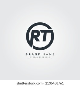 Initial Letter RT Logo - Minimal Business Logo