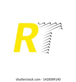 initial letter RT logo type, RT Brand Identity design