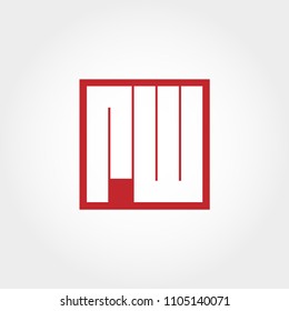 Initial Letter RW Logo Template Vector Design