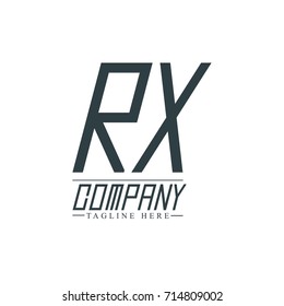 Initial Letter RX Design Logo Template
