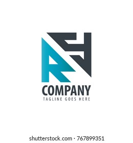 Initial Letter RY Design Logo