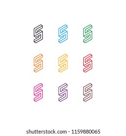 Initial Letter S or 5 Logo Design Inspiration