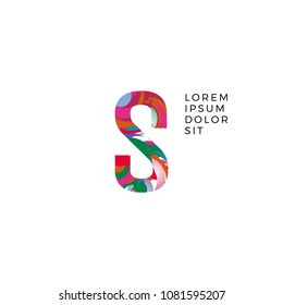 Initial Letter S Abstract Logo Design. Can be adapt to Corporate identity, logo, icon, symbol and brand identity.