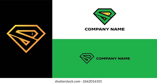 Initial letter S or alphabet S. Vector logo design