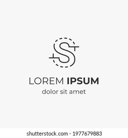 initial letter S with architecture element. logo for company