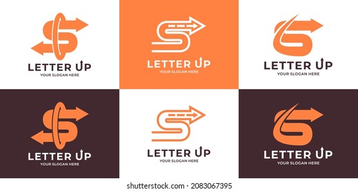 letra inicial logotipo de la combinación de flecha S para el logotipo de inspiración de marca y de negocios