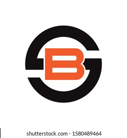 Initial / Letter S and B for logo design inspiration - Vector