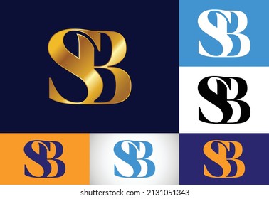 Initial Letter S B Logo Design Vector. Graphic Alphabet Symbol For Corporate Business Identity