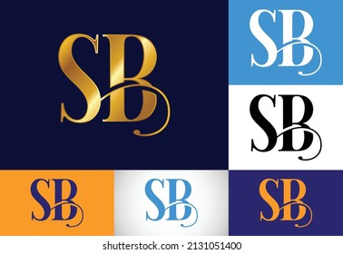 Initial Letter S B Logo Design Vector. Graphic Alphabet Symbol For Corporate Business Identity