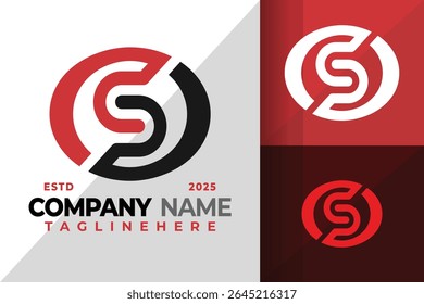 Initial Letter S Brand Identity Logo Symbol Vektorgrafik